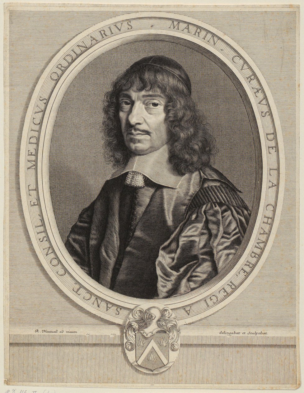 Porträt von Marin Cureau de La Chambre von Robert Nanteuil