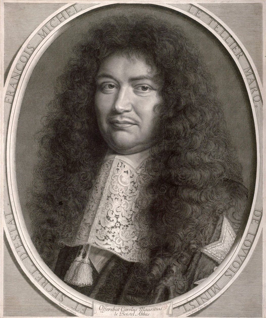 Porträt von François Michel Le Tellier von Robert Nanteuil