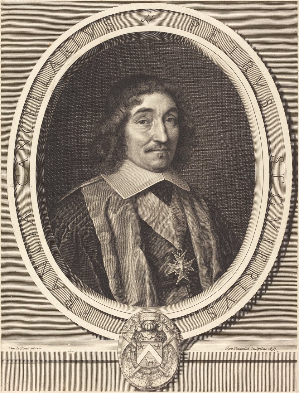 Kanzler Pierre Séguier von Robert Nanteuil after Charles Le Brun