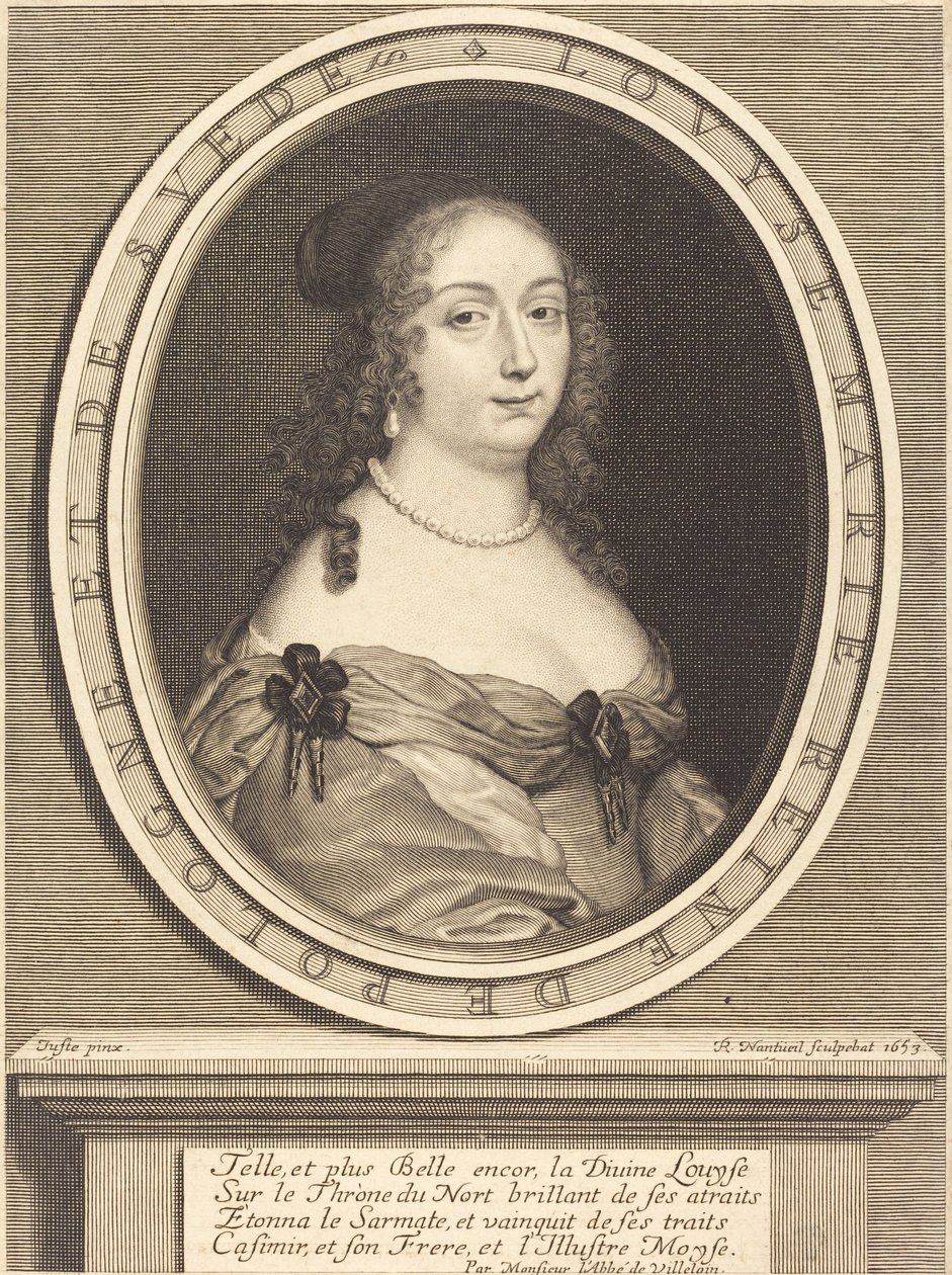 Louis-Marie, Königin von Polen von Robert Nanteuil after Justus van Verus