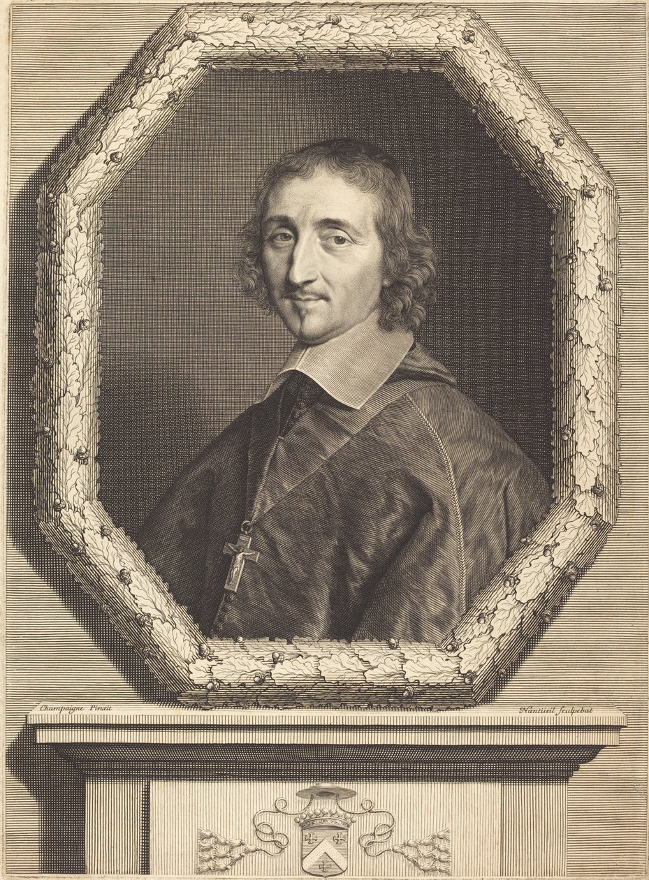 Ferdinand de Neufville von Robert Nanteuil after Philippe de Champaigne