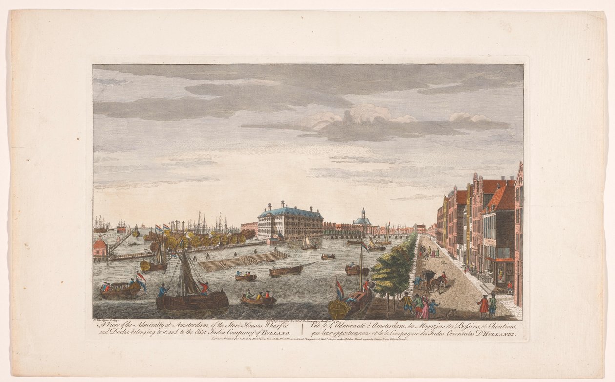 Blick auf das Admiralitätsmagazin in Amsterdam von Robert Sayer