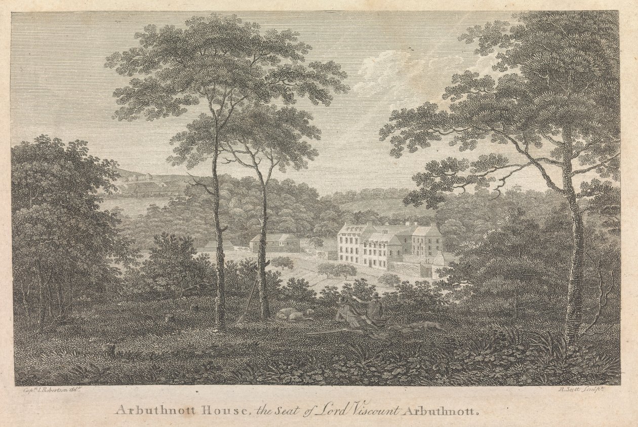 Arbuthnott House, Der Sitz von Lord Viscount Arbuthnott; Seite 10 (Band Eins) von Robert Scott