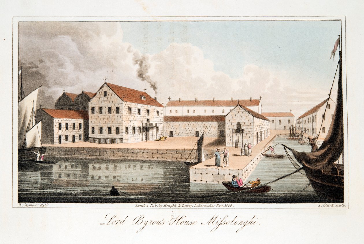 Haus von Lord Byron in Missolonghi von Robert Seymour