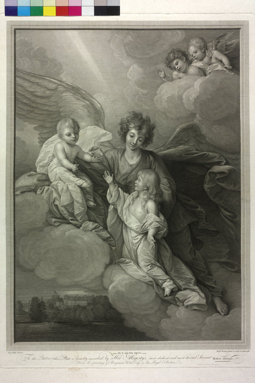 Apotheose der verstorbenen Kinder von König Georg III von England und seiner Frau Königin Charlotte von Robert Strange