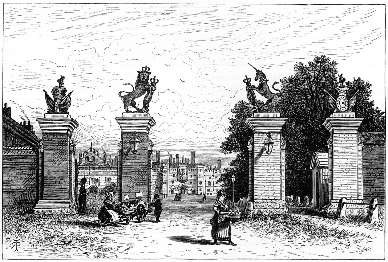 Eingang zum Hampton Court Palace, 1880 von Robert Taylor Pritchett