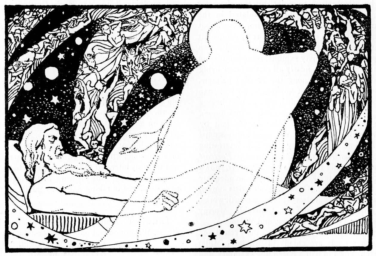 Zeichnung für das Buch Hiob, 1913 von Robert Traill Rose