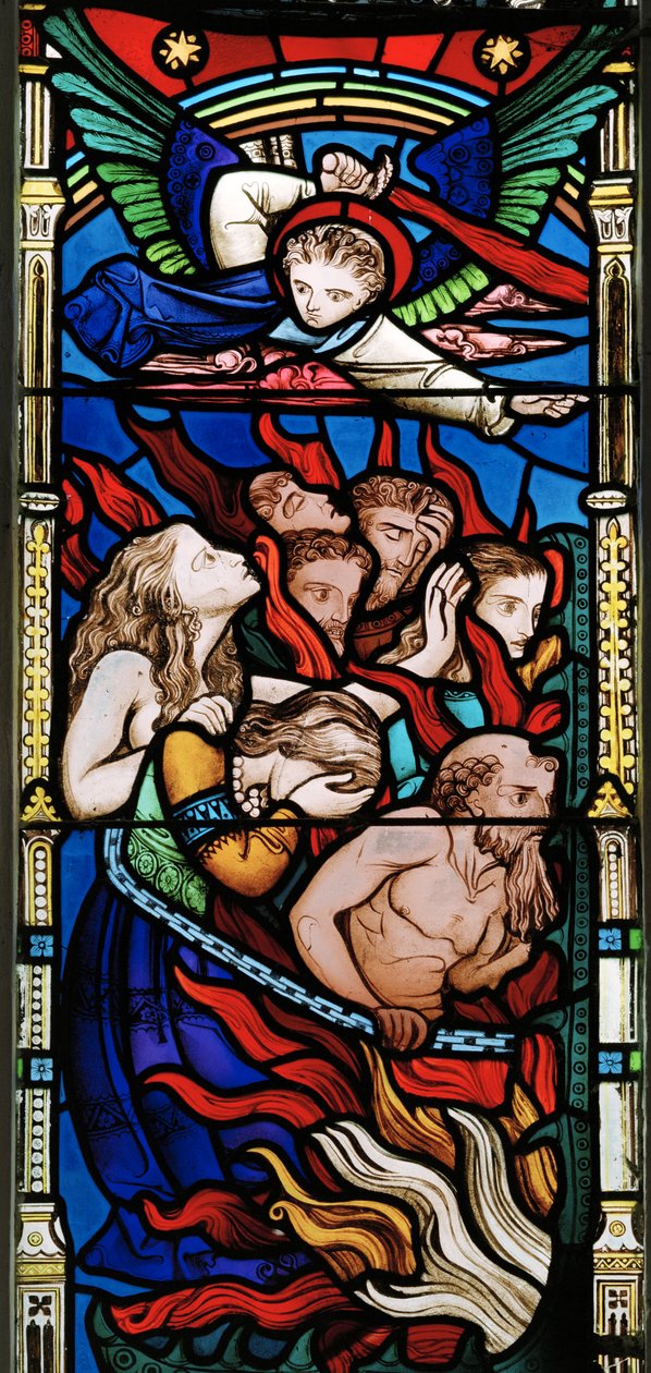 Das Jüngste Gericht (Detail, Die Verdammten) von Robert Turnill Bayne