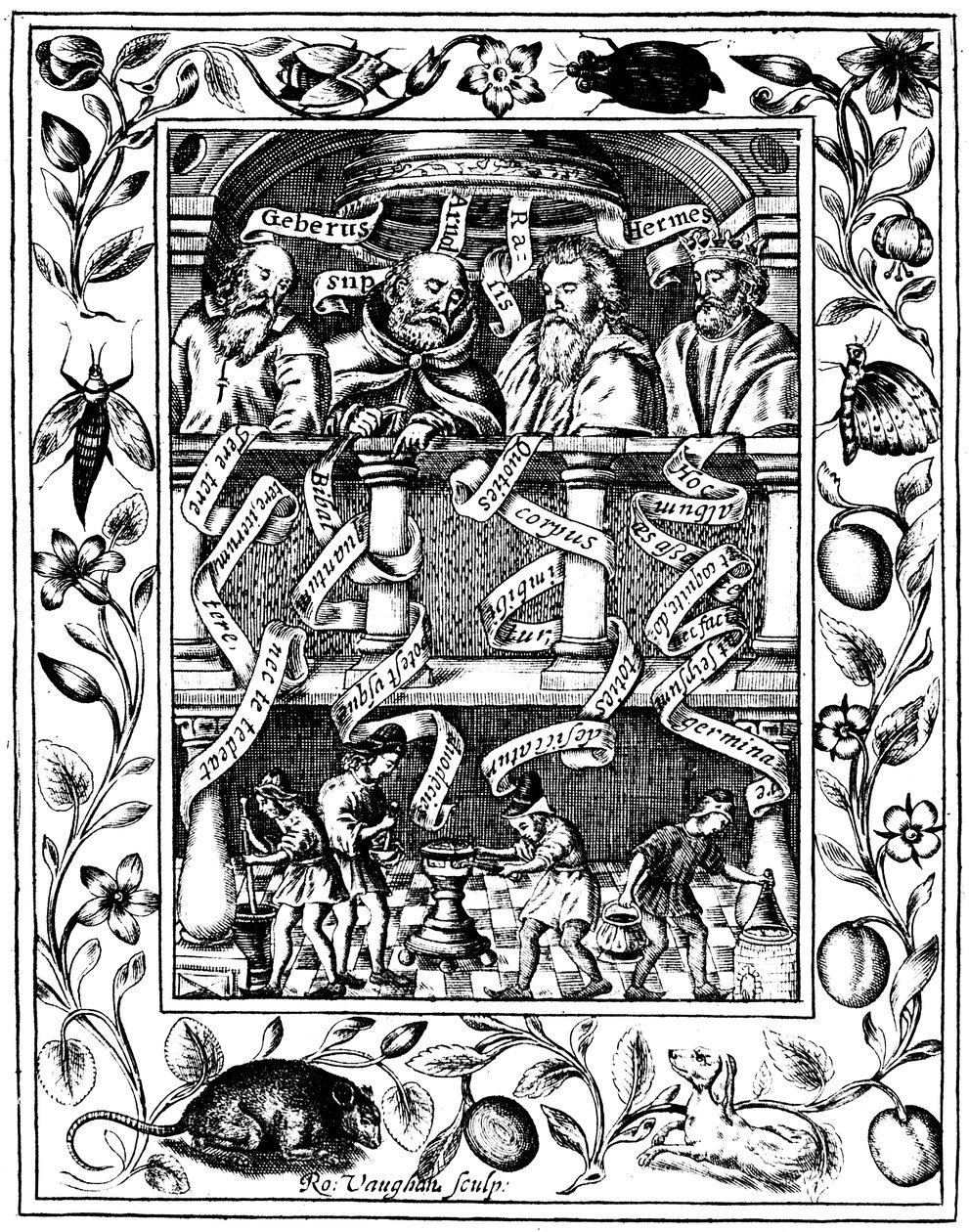 Die vier großen Alchemisten, 1652 von Robert Vaughan