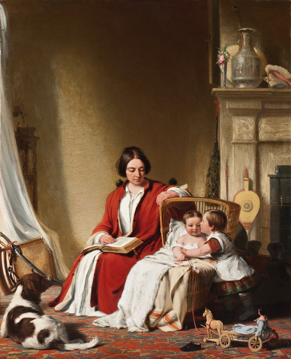 Mrs. Bradford Ripley Alden und ihre Kinder von Robert Walter Weir