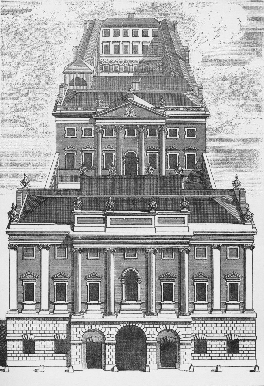 Eine perspektivische Ansicht der Bank of England, 1743 1903 von Robert West