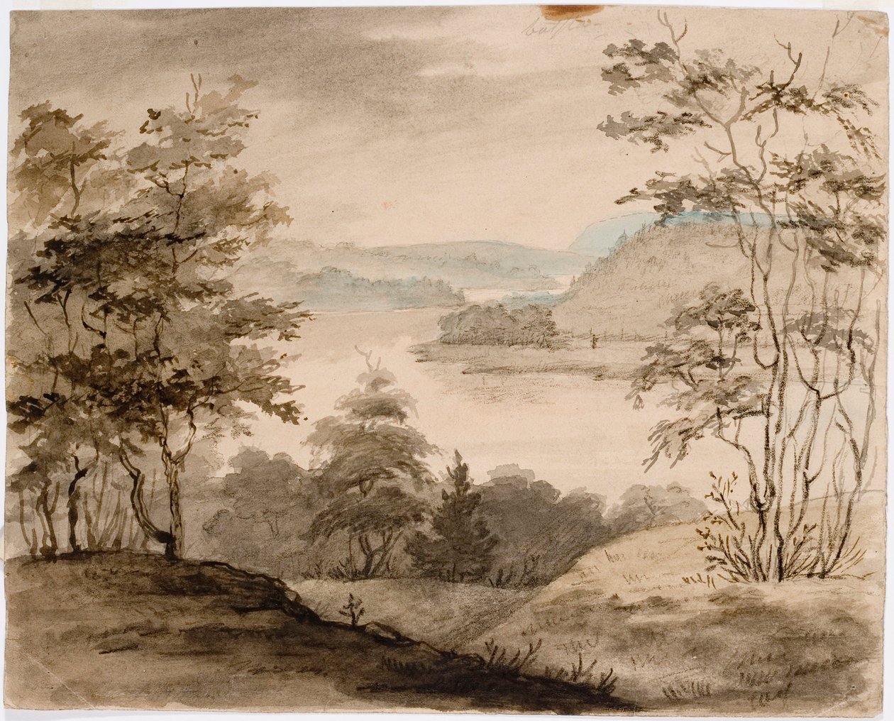 Landschaft mit gewundenem Fluss von Robert Wilhelm Ekman