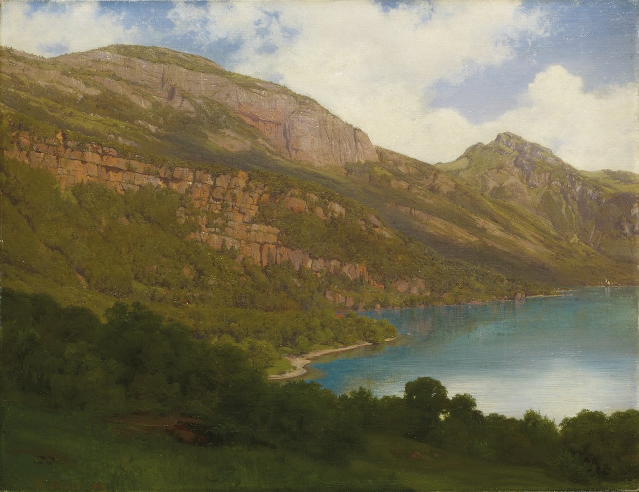 Blick vom Rigi über den Vierwaldstättersee, 1857 von Robert Zund