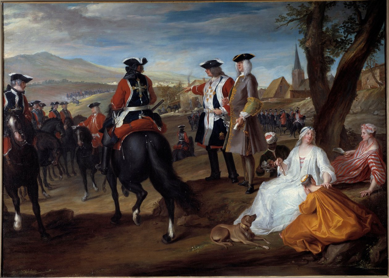 Überprüfung der schwarzen Musketiere in der Ebene von Sablons von Robert de Sery