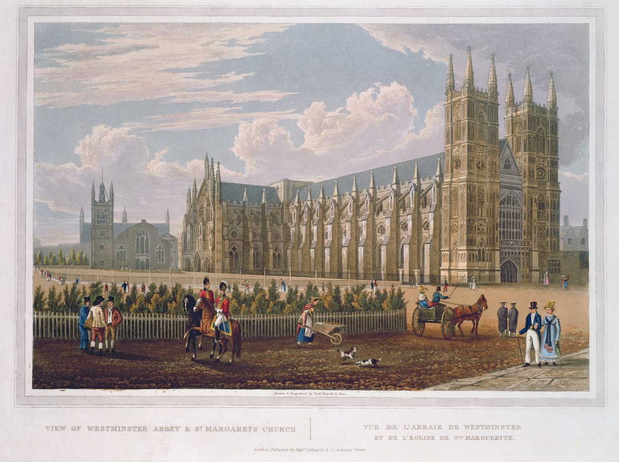 Ansicht der Westminster Abbey und der St. Margaret