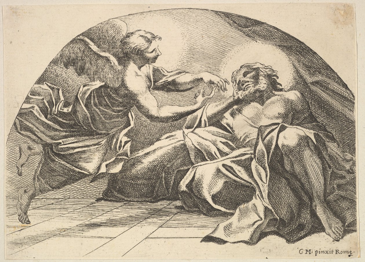 Engel erscheint Petrus im Gefängnis, 1680-1743 von Robert van Audenaerde