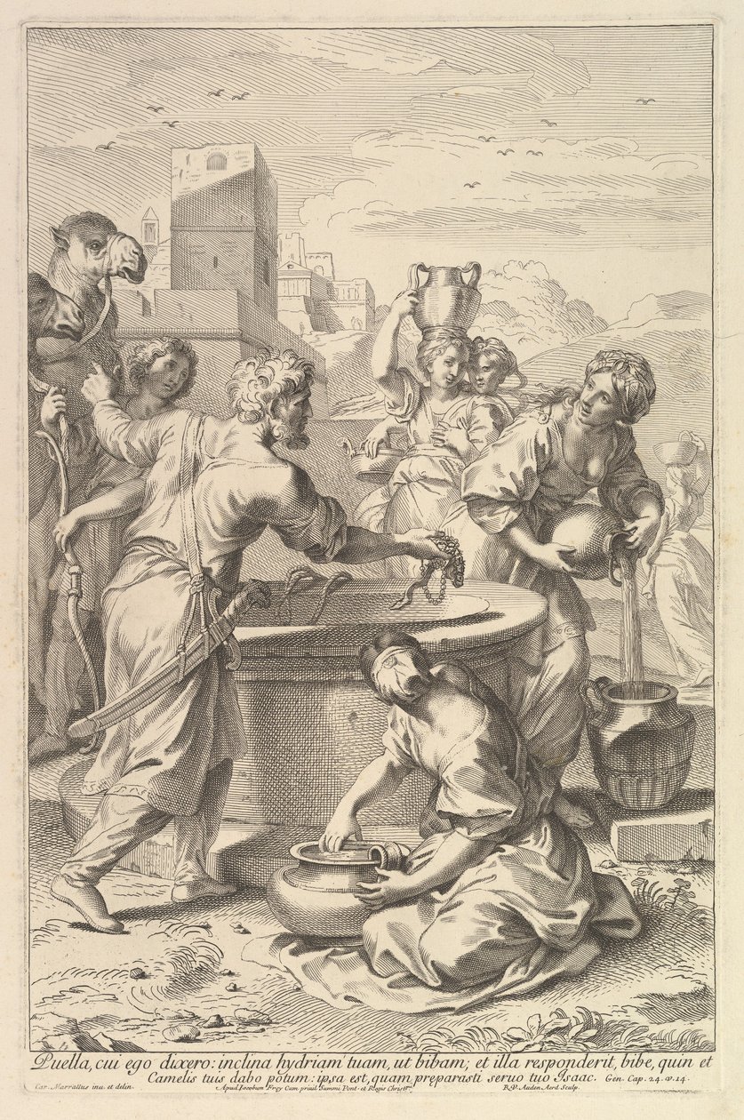 Rebekka und Eliezer von Robert van Audenaerde