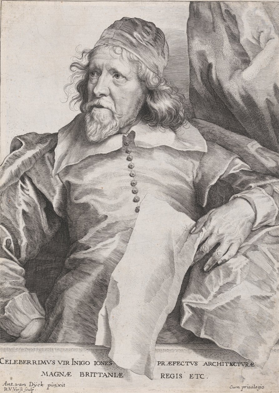 Celeberrimus Vir Inigo Jones Præfectus Architecturæ Magnæ Britanniæ Regis Etc. von Robert van Voerst