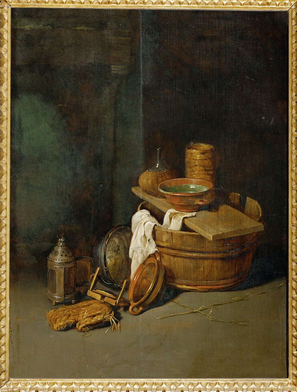 Stillleben mit Haushaltsgegenständen von Robert van den Hoecke