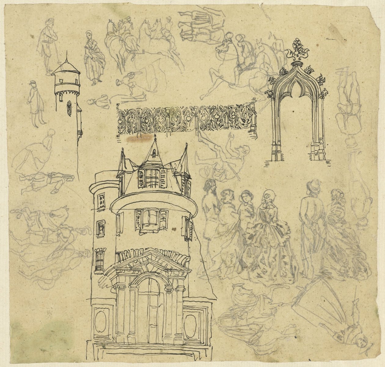 Architektur und Figuren von Rodolphe Bresdin