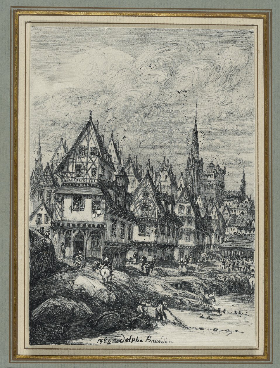 Fischereihafen von Rodolphe Bresdin