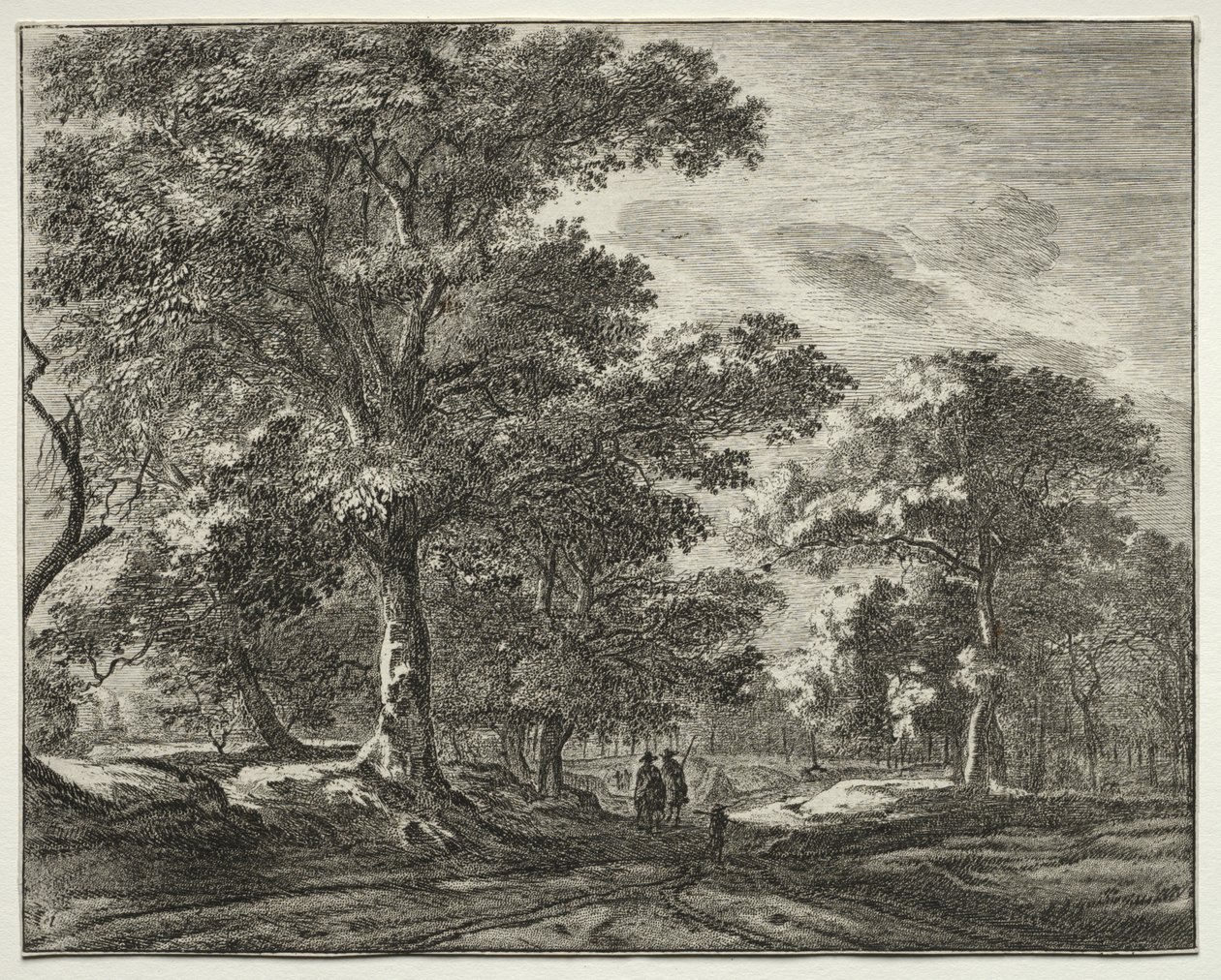 Sechs Ansichten im Wald von Den Haag (Serie) von Roelant Roghman