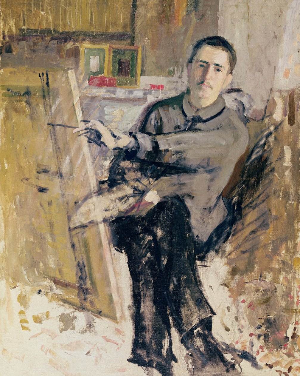 Selbstporträt, ca. 1907-08 von Roger de La Fresnaye
