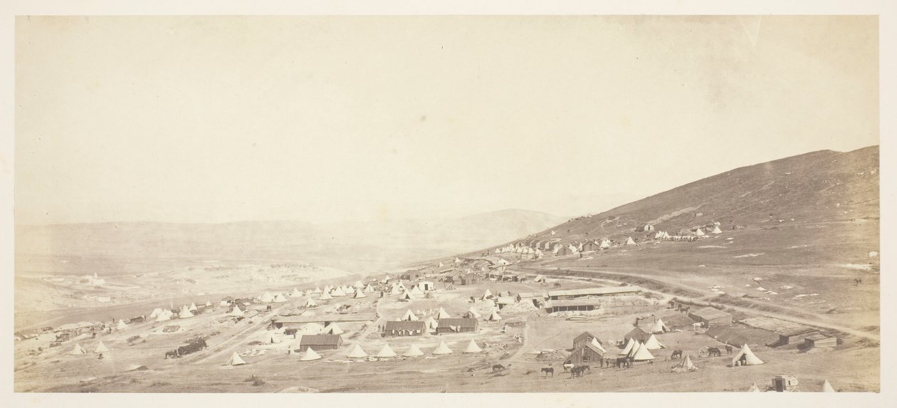 Lager der 4. Leichten Dragoner, Offiziersquartiere von Roger Fenton