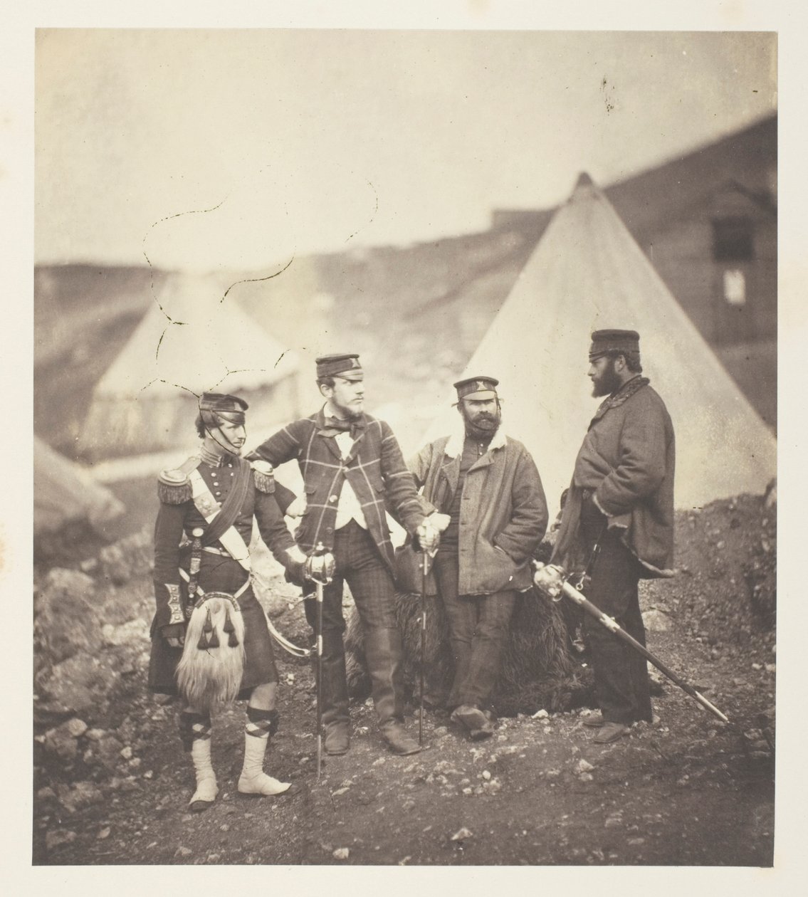 Offiziere der 42. Highlanders von Roger Fenton