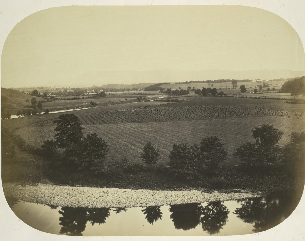 Tal des Ribble und Pendle Hill, 1859 von Roger Fenton