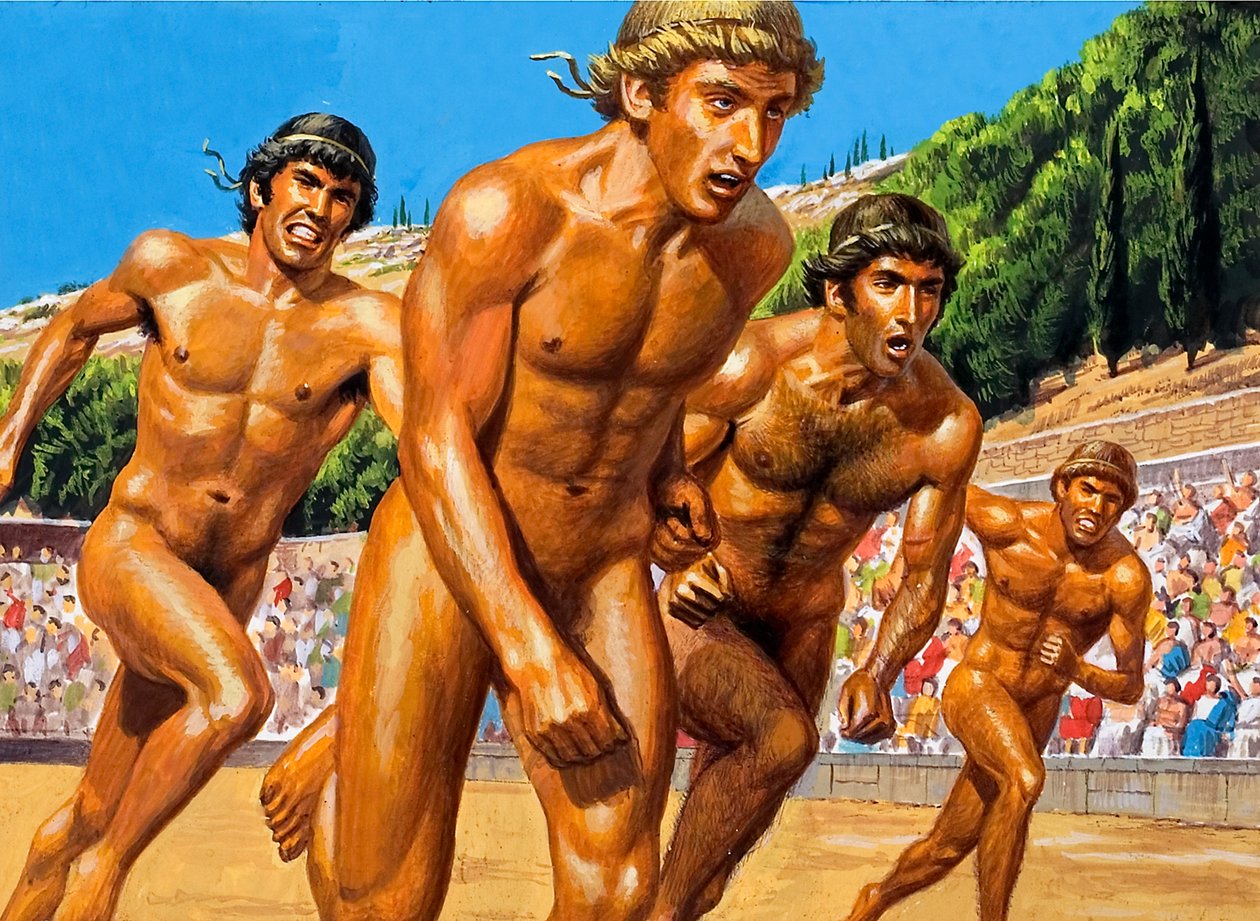 Olympische Läufer von Roger Payne