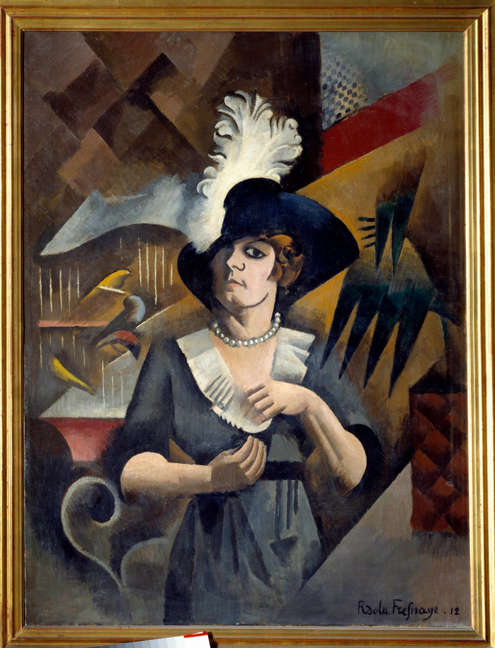 Porträt von Alice mit dem großen Hut von Roger de La Fresnaye