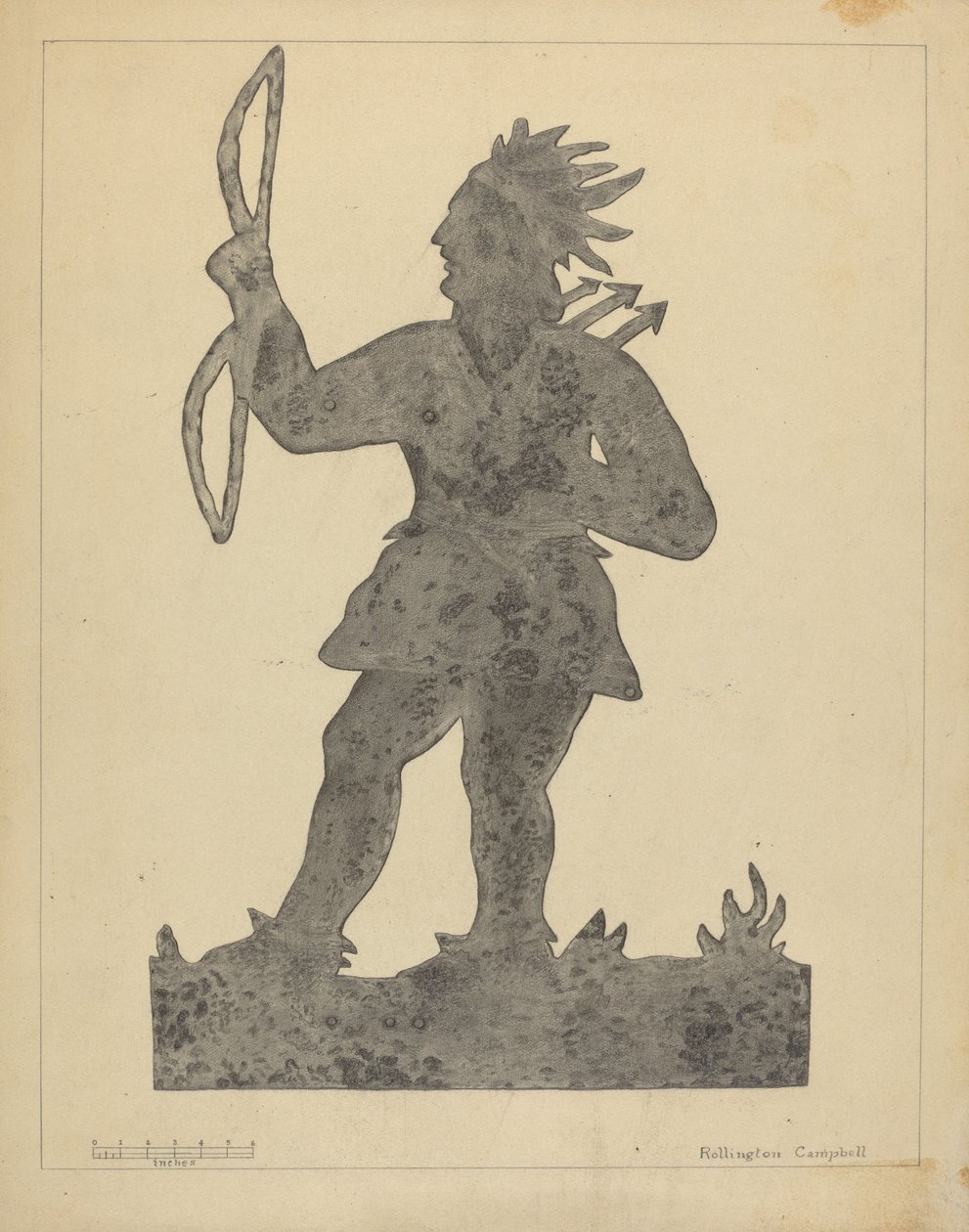 Indische Wetterfahne von Rollington Campbell