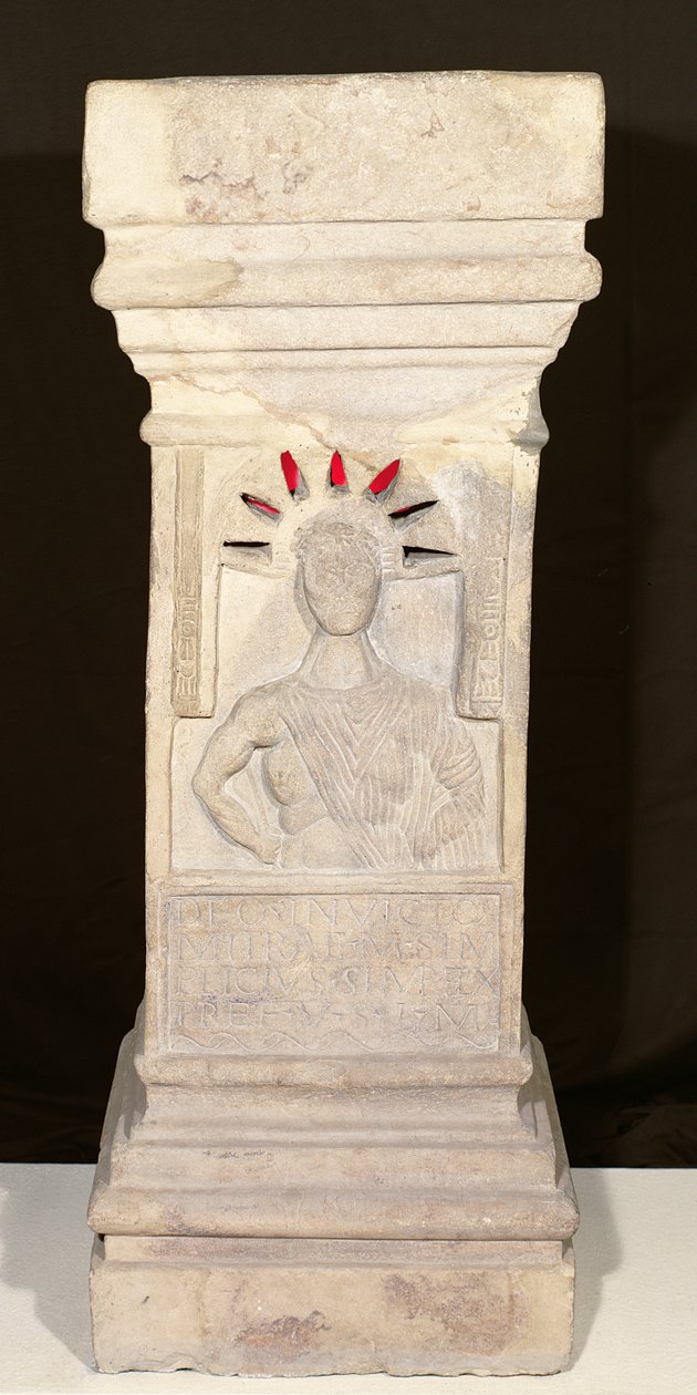 Altar aus dem Mithräum, Carrawburgh, um 300 v. Chr. von Roman