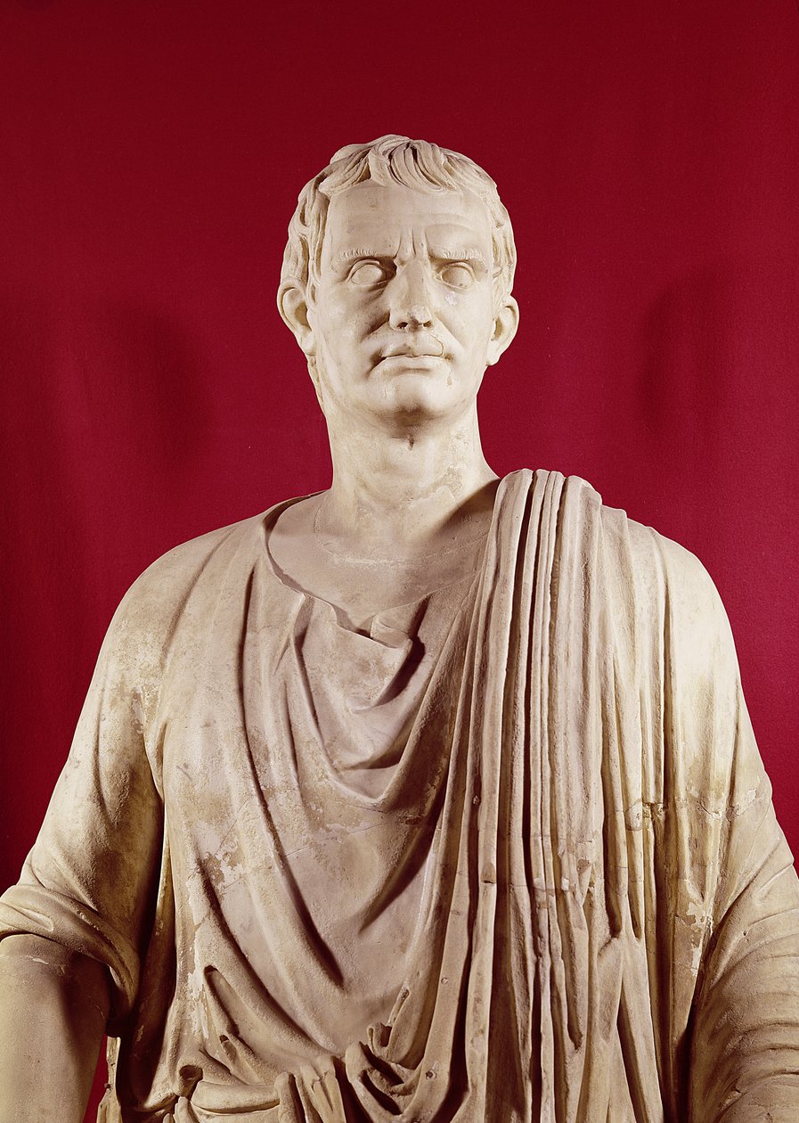 Lucius Cornelius Sulla 138-78 v. Chr. beim Reden (Detail)