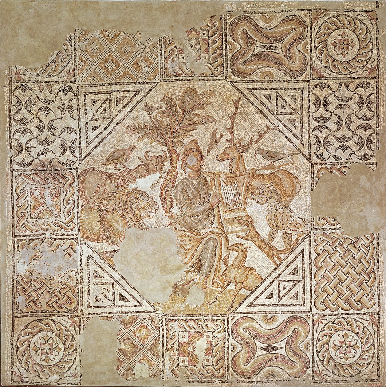 Orpheus bezaubert die Tiere von Roman