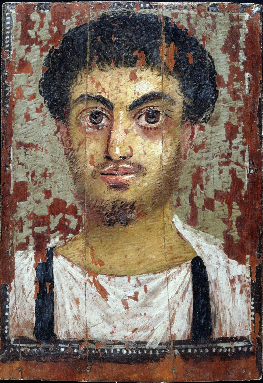 Mumienporträt eines jungen Mannes von Roman Period Egyptian