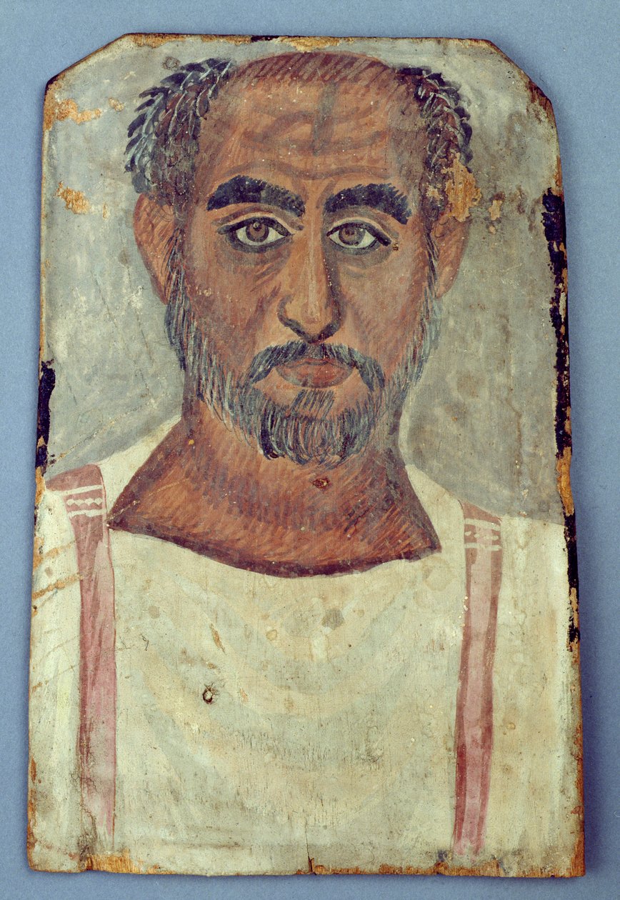 Mumienporträt eines Mannes, ca. 250-300 n. Chr. von Roman Period Egyptian