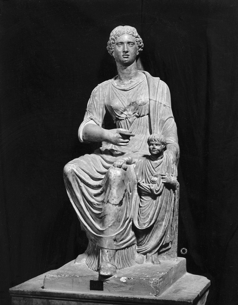 Agrippina die Jüngere (15-59 n. Chr.) mit ihrem Sohn Nero (37-68 n. Chr.) von Roman
