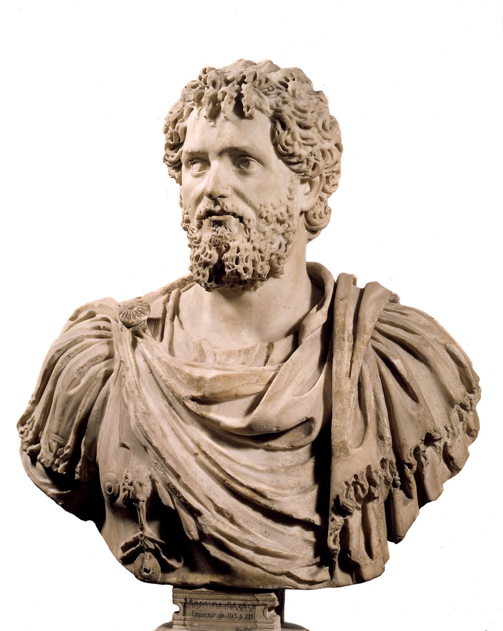 Kunst Rom: Büste des römischen Kaisers Septimius Severus (Kaiser 193-211 n. Chr.). Paris, Musée du Louvre von Roman