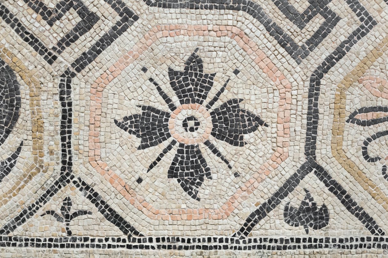 Geometrisches Muster aus der Via San Rocchino Domus, 2. Jahrhundert n. Chr.