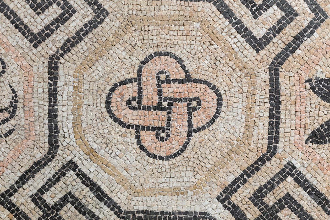 Geometrisches Muster aus der Via San Rocchino Domus, 2. Jahrhundert n. Chr.
