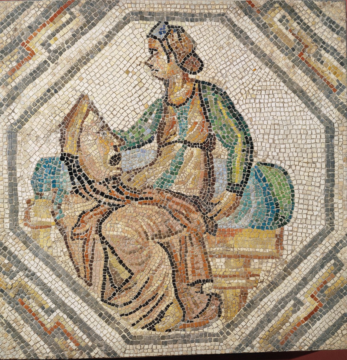 Melpomene, die Muse der Tragödie, aus einer Villa in Augusta Treverorum von Roman