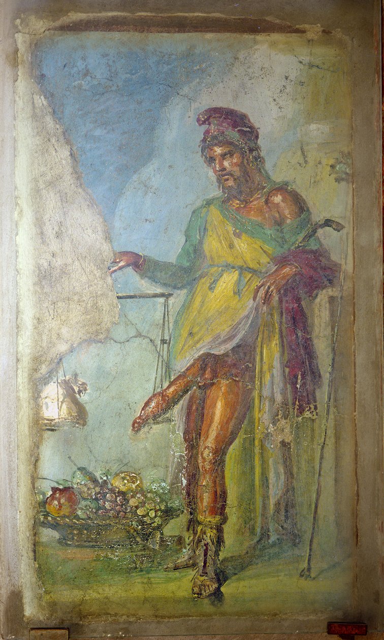 Priapus, aus der Casa dei Vettii (Haus der Vettii) von Roman