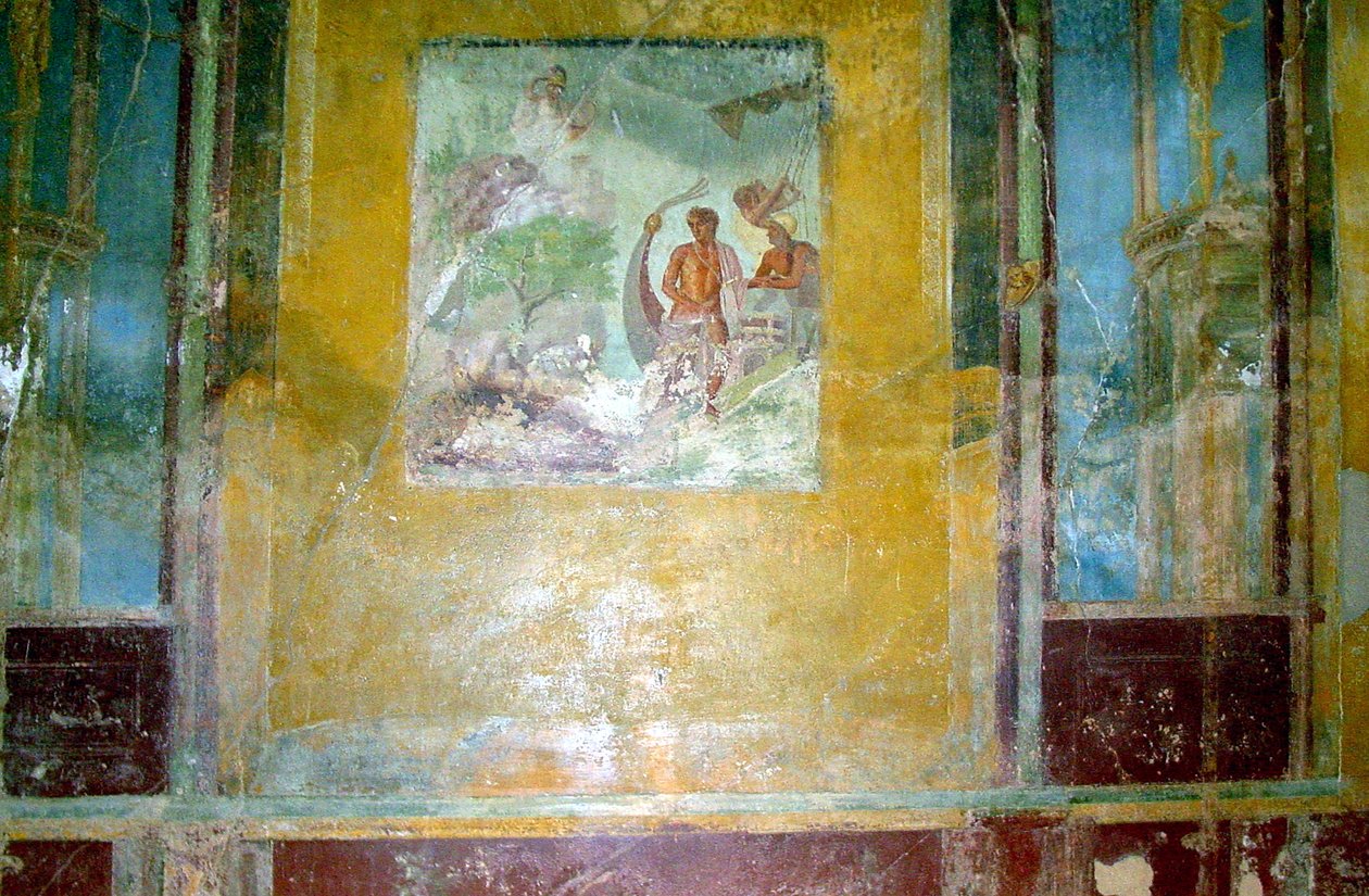 Wandmalerei aus dem Haus des tragischen Dichters von Roman