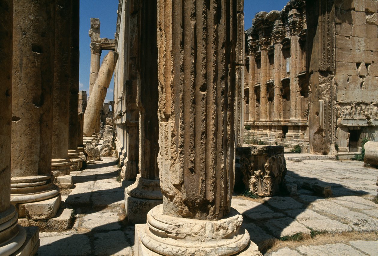 Tempel des Bacchus, Detail, Hochimperialzeit (27 v. Chr.-395 n. Chr.) von Roman Imperial Period