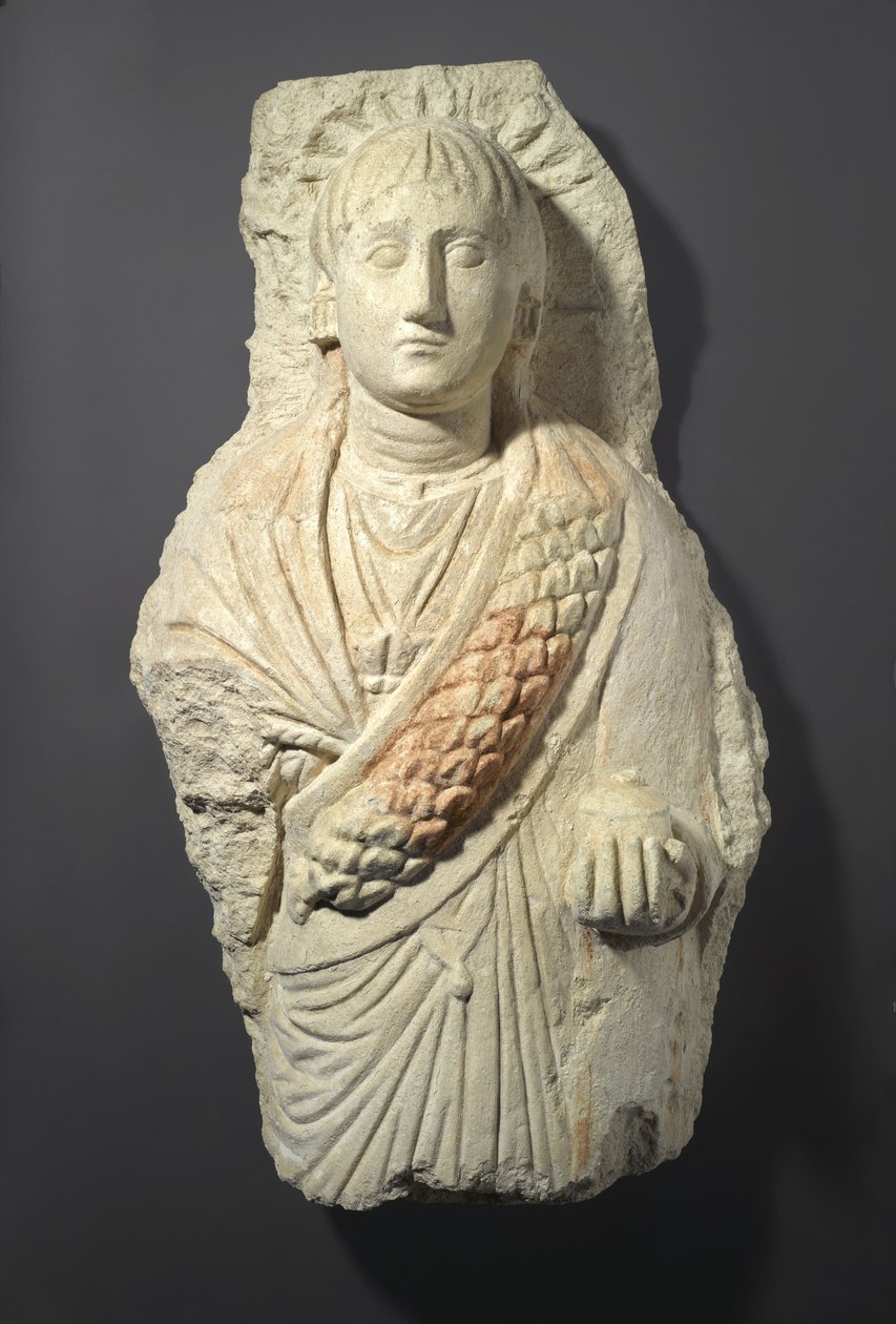 Grabfigur einer Frau, gefunden in Oxyrhynchos, 3.-4. Jahrhundert von Roman Period Egyptian