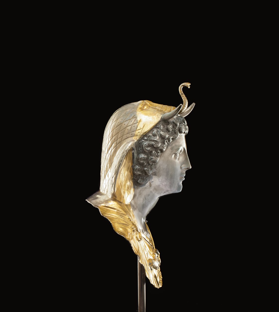 Emblema von Cleopatra Selene, ca. spätes 1. Jahrhundert v. Chr. - frühes 1. Jahrhundert n. Chr. (teilvergoldet & Silber) von Roman Roman