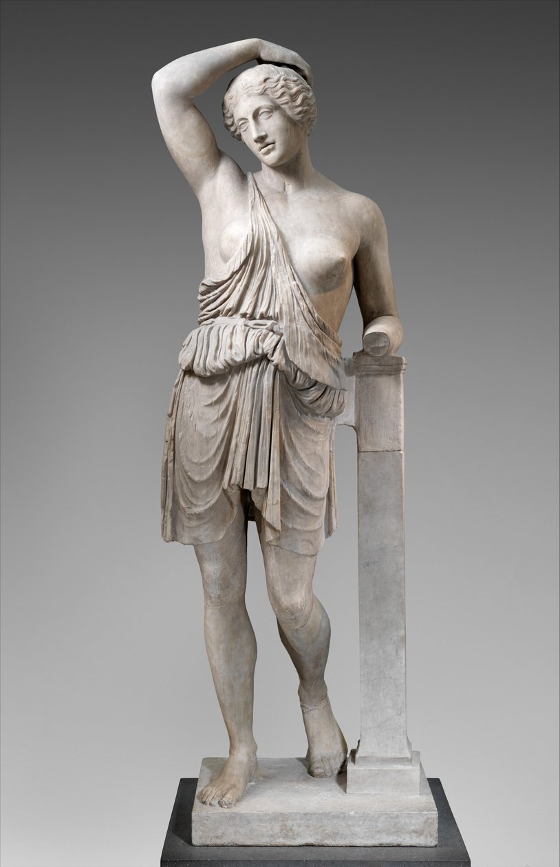 Statue einer verwundeten Amazone von Roman Roman: Kunstdruck