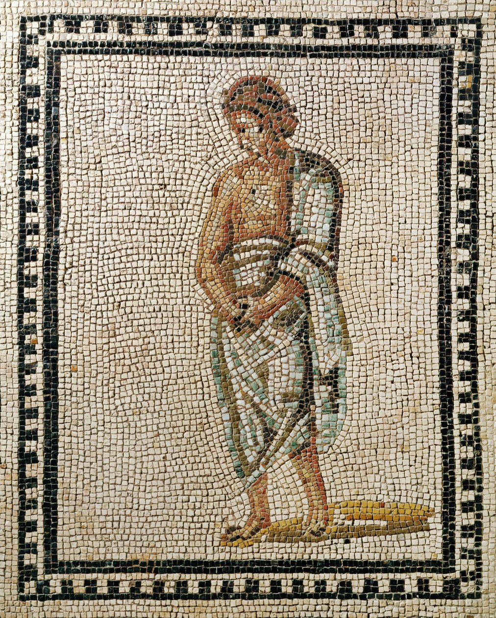Junger Philosoph (Mosaik) von Roman Roman
